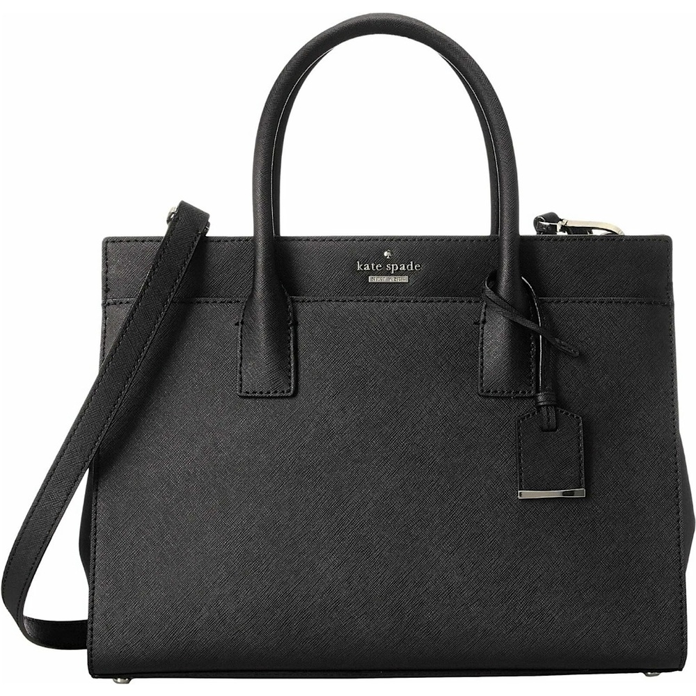 Kate Spade Candace Leather Satchel Bag - Black